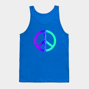 Psychedelic Retro Peace Sign Tank Top